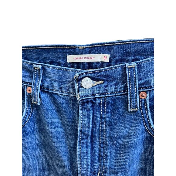 Levi’s Women’s Cotton Low Pro Busted Knees Jeans Size 31 Style A09640006 - Picture 9 of 13